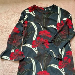 Ann Taylor floral printed shift dress
